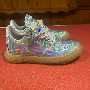 Giuseppe Zanotti Women's Blabber Jellyfish Iridescent Leather Sneakers